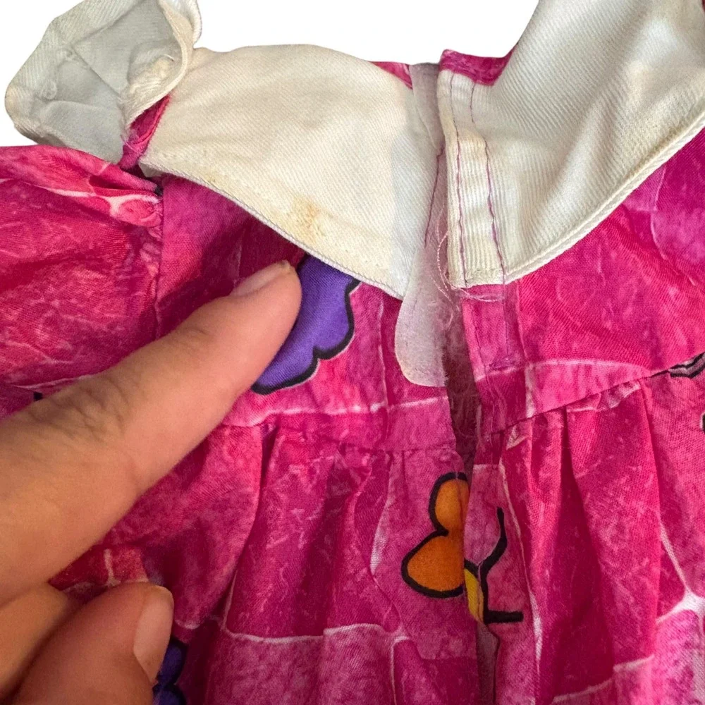 Vintage Doll Clothes Romper Outfit Looney Tunes Tweety Bird Bugs Bunny Pink - Picture 3 of 8